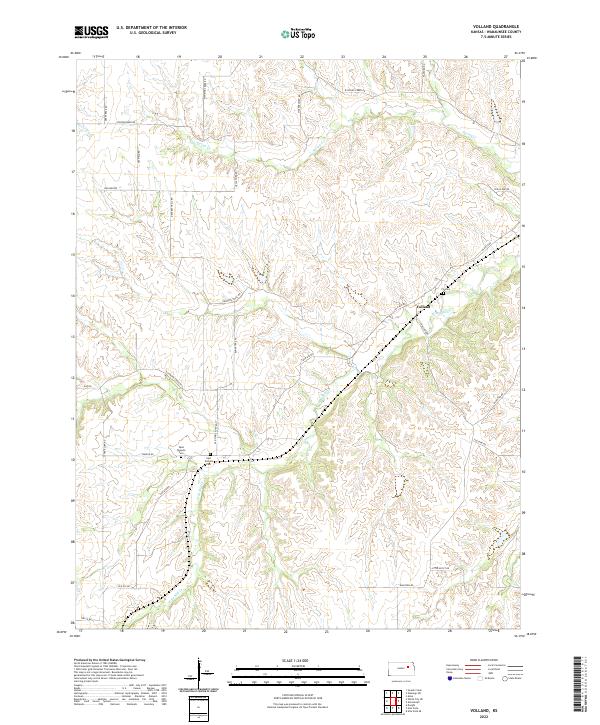 US Topo 7.5-minute map for Volland KS