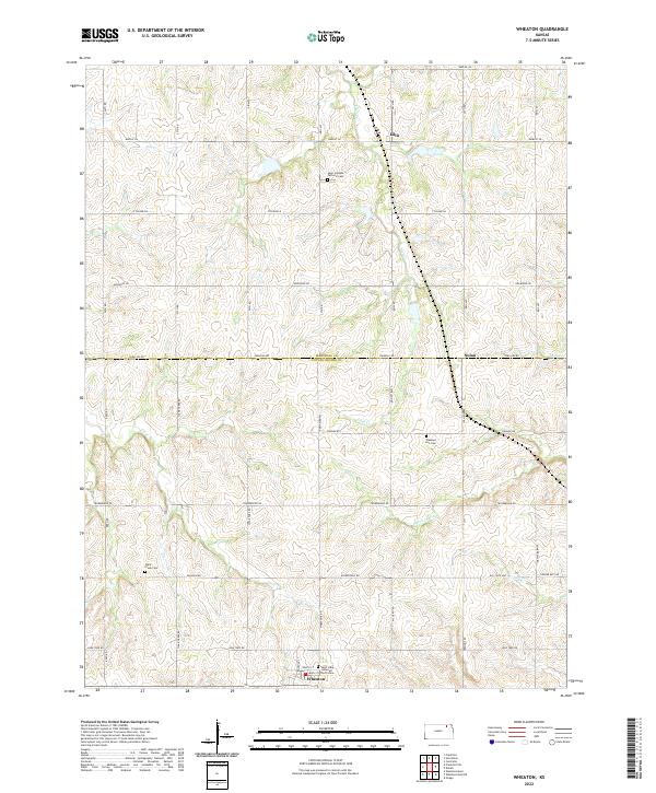 US Topo 7.5-minute map for Wheaton KS