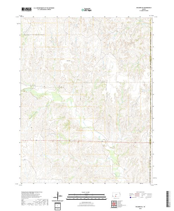 US Topo 7.5-minute map for Wilmore SE KS