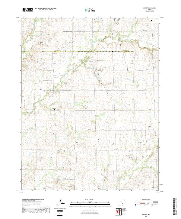 US Topo 7.5-minute map for Wilmot KS