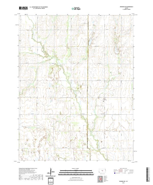 US Topo 7.5-minute map for Windom SW KS