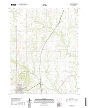 US Topo 7.5-minute map for Yates Center KS