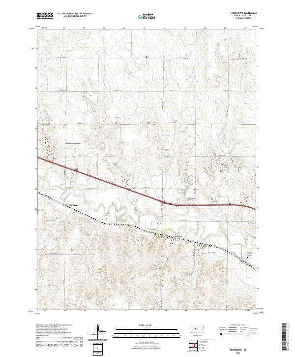 US Topo 7.5-minute map for Yocemento KS