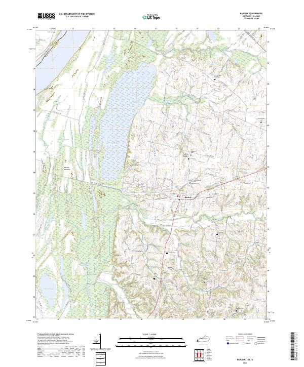 US Topo 7.5-minute map for Barlow KYIL