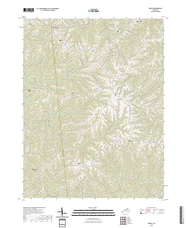 US Topo 7.5-minute map for Berlin KY