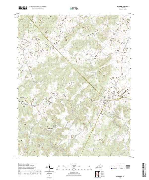 US Topo 7.5-minute map for Big Spring KY