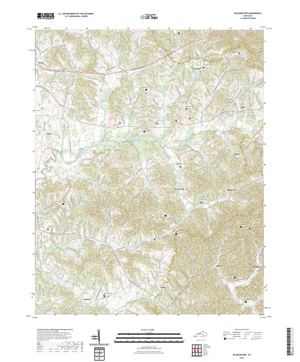 US Topo 7.5-minute map for Blackwater KY