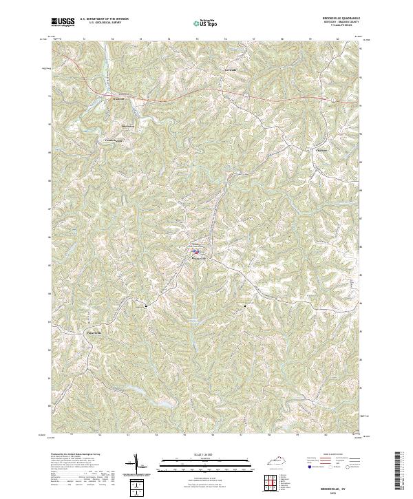 US Topo 7.5-minute map for Brooksville KY