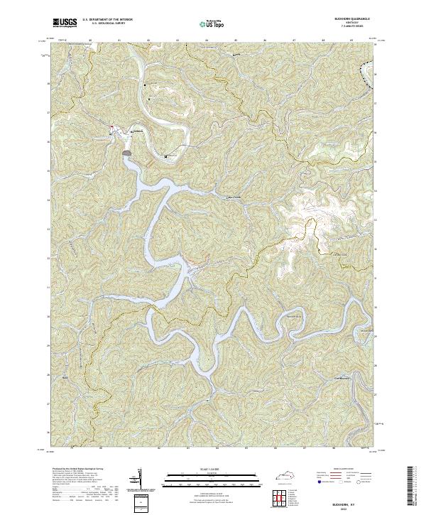 US Topo 7.5-minute map for Buckhorn KY