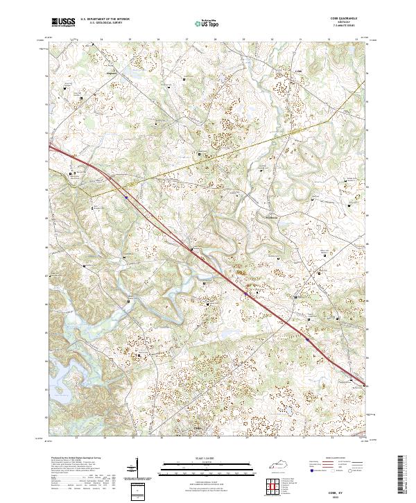 US Topo 7.5-minute map for Cobb KY