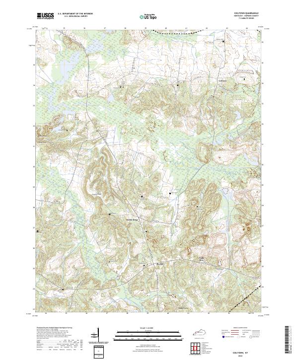 US Topo 7.5-minute map for Coiltown KY