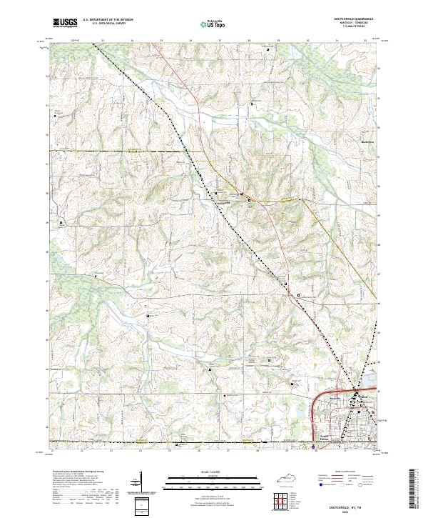 US Topo 7.5-minute map for Crutchfield KYTN