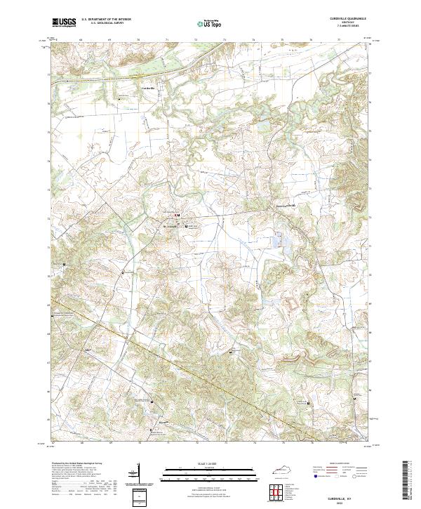 US Topo 7.5-minute map for Curdsville KY