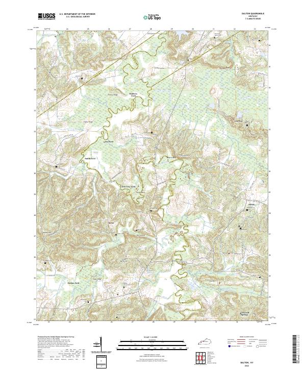 US Topo 7.5-minute map for Dalton KY