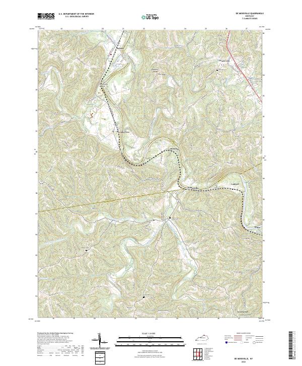 US Topo 7.5-minute map for De Mossville KY