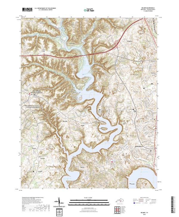 US Topo 7.5-minute map for Delmer KY