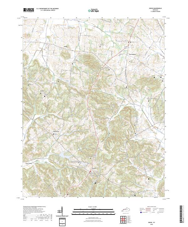 US Topo 7.5-minute map for Dixon KY