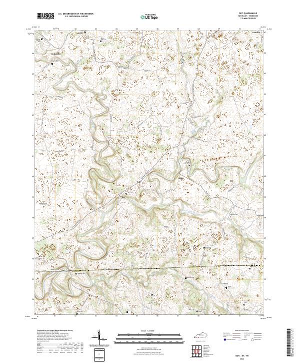 US Topo 7.5-minute map for Dot KYTN