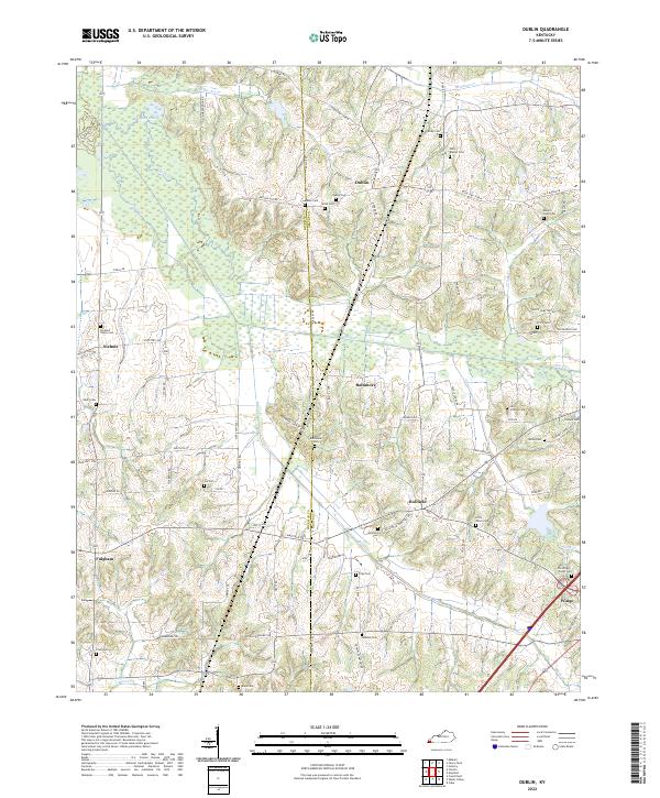 US Topo 7.5-minute map for Dublin KY