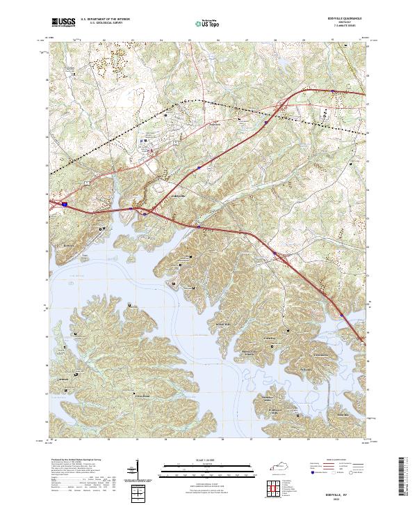 US Topo 7.5-minute map for Eddyville KY