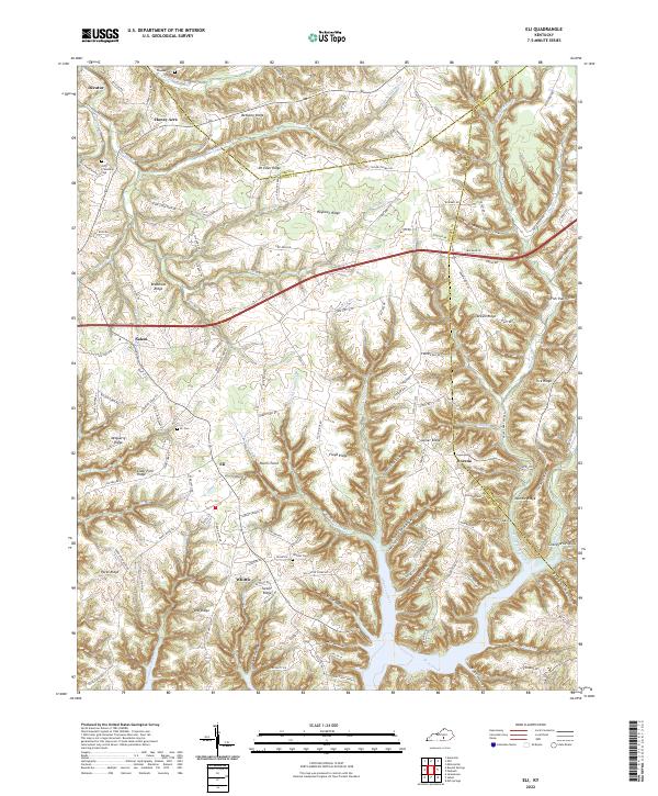 US Topo 7.5-minute map for Eli KY