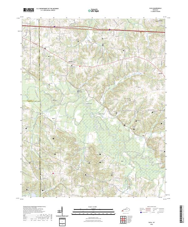 US Topo 7.5-minute map for Elva KY