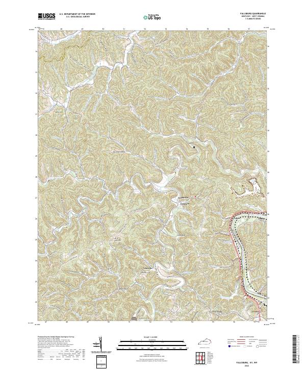 US Topo 7.5-minute map for Fallsburg KYWV