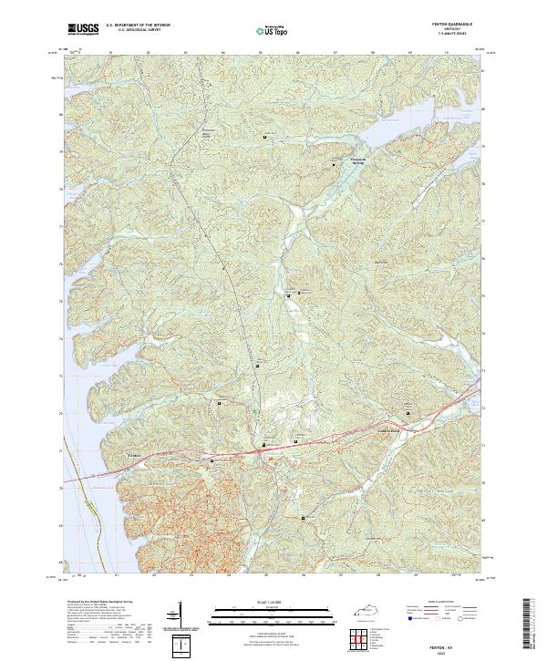 US Topo 7.5-minute map for Fenton KY