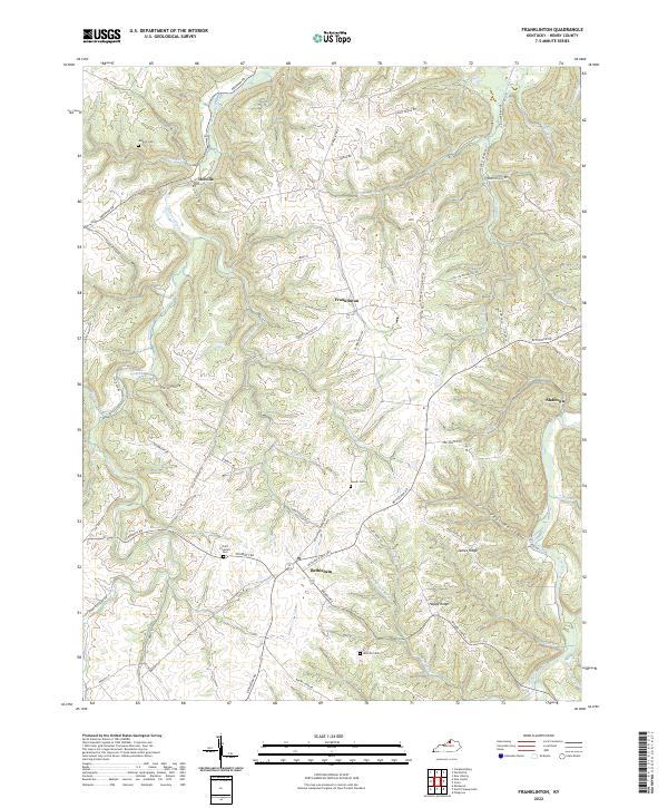 US Topo 7.5-minute map for Franklinton KY