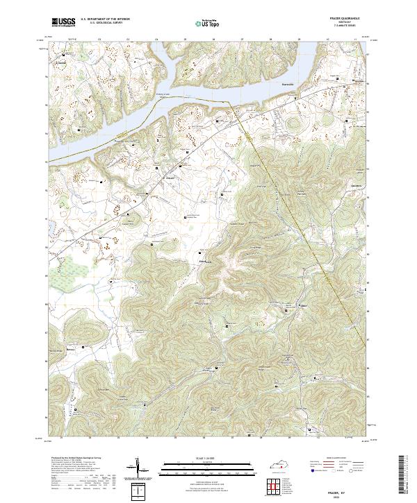 US Topo 7.5-minute map for Frazer KY