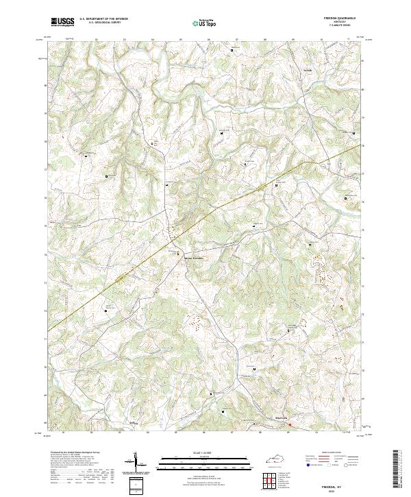 US Topo 7.5-minute map for Freedom KY