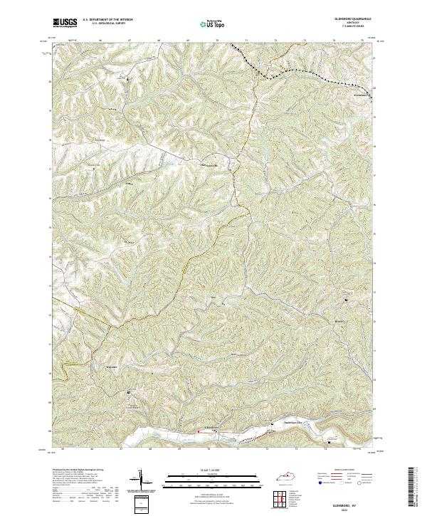 US Topo 7.5-minute map for Glensboro KY