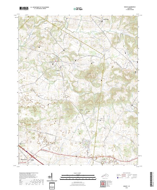 US Topo 7.5-minute map for Gracey KY