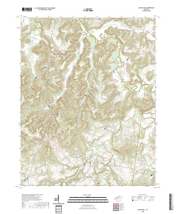 US Topo 7.5-minute map for Haleys Mill KY