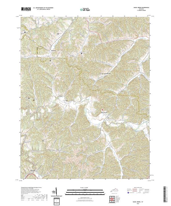 US Topo 7.5-minute map for Hazel Green KY