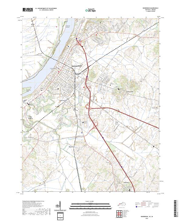 US Topo 7.5-minute map for Henderson KYIN