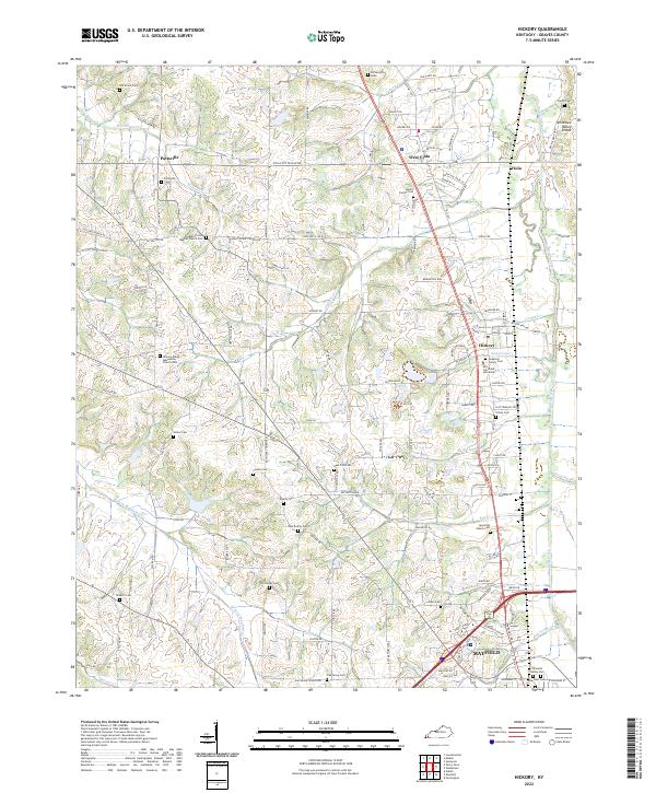 US Topo 7.5-minute map for Hickory KY