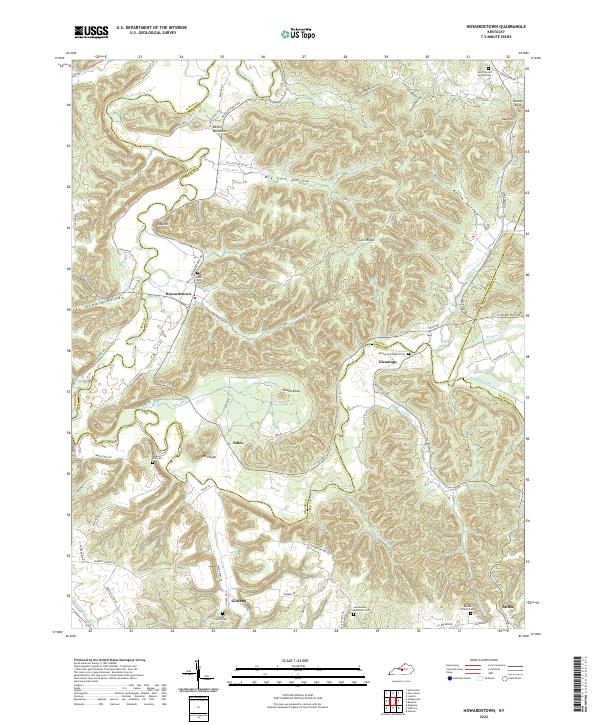 US Topo 7.5-minute map for Howardstown KY