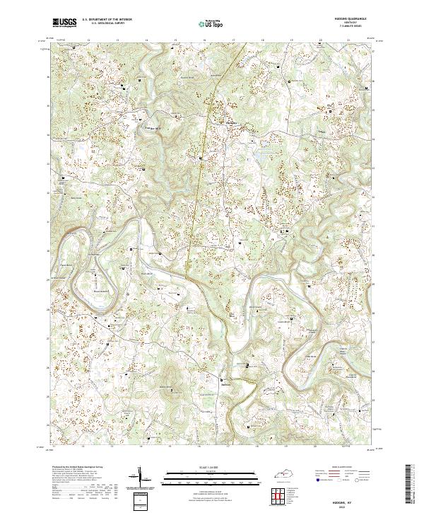 US Topo 7.5-minute map for Hudgins KY