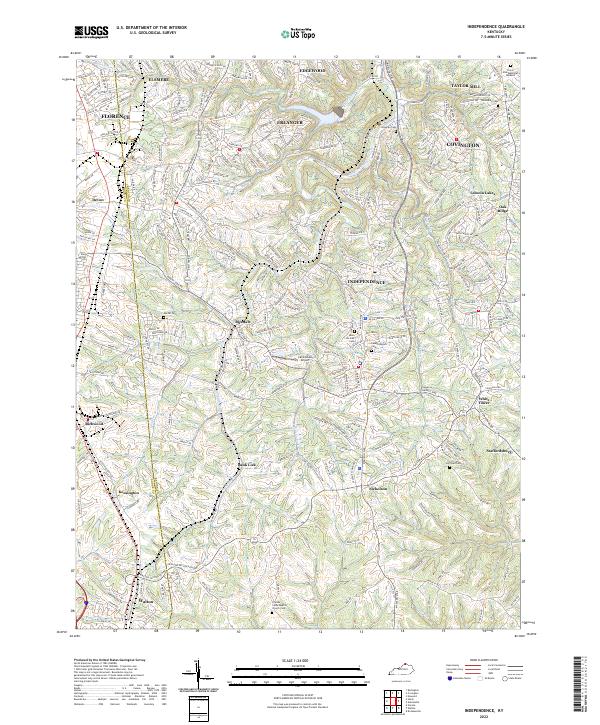 US Topo 7.5-minute map for Independence KY