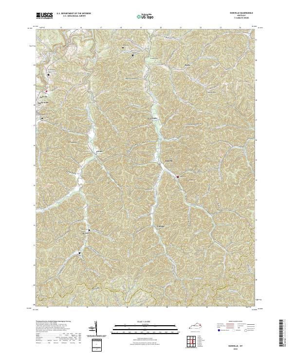 US Topo 7.5-minute map for Isonville KY