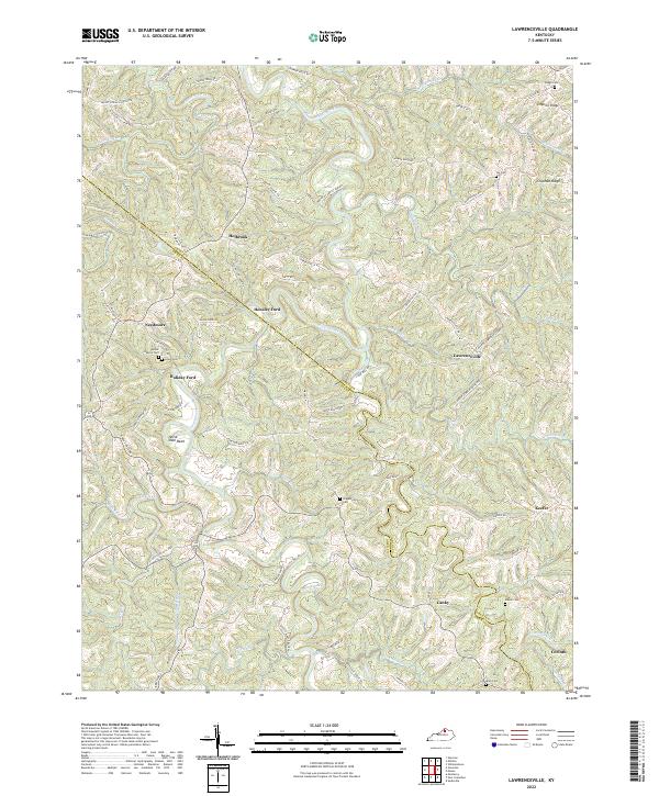 US Topo 7.5-minute map for Lawrenceville KY