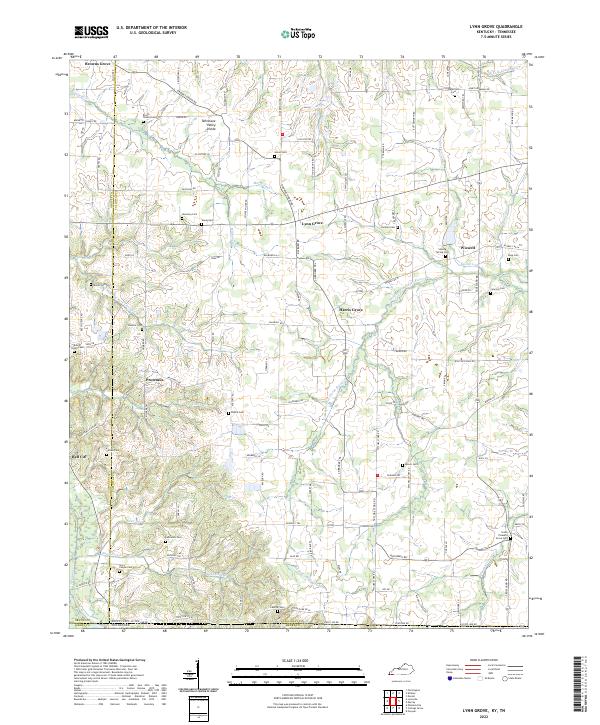 US Topo 7.5-minute map for Lynn Grove KYTN