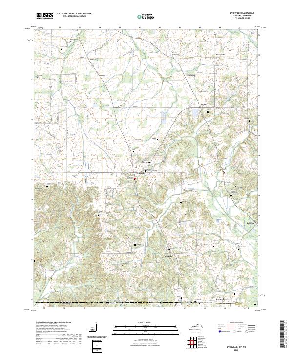 US Topo 7.5-minute map for Lynnville KYTN