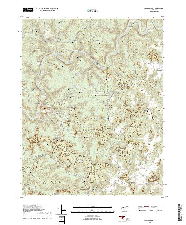 US Topo 7.5-minute map for Mammoth Cave KY