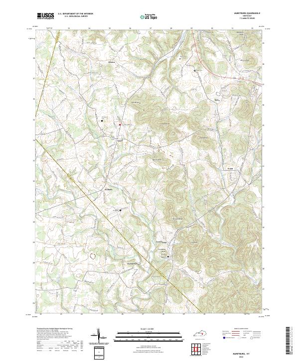 US Topo 7.5-minute map for Maretburg KY