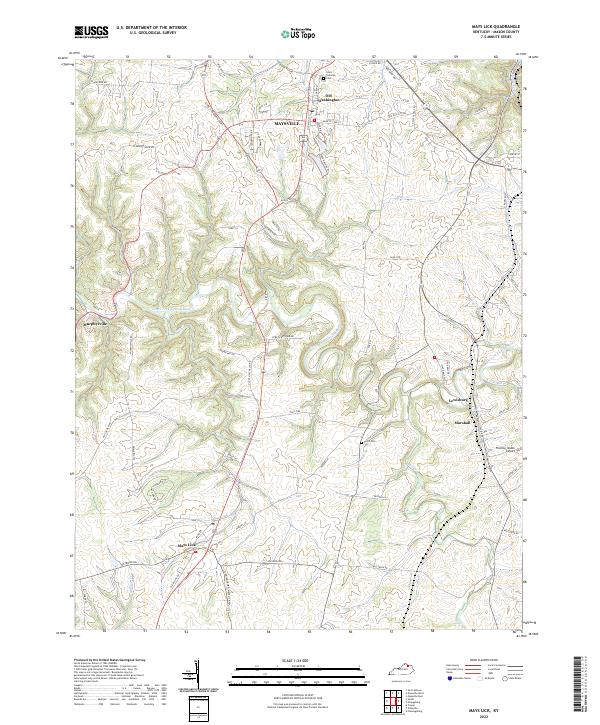 US Topo 7.5-minute map for Mays Lick KY