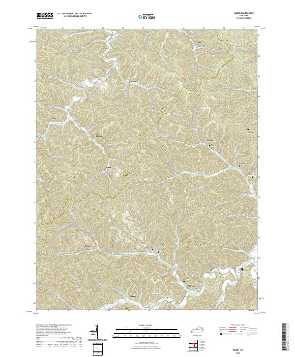 US Topo 7.5-minute map for Mazie KY