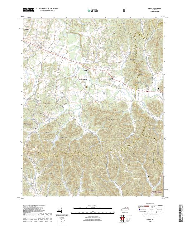 US Topo 7.5-minute map for Means KY