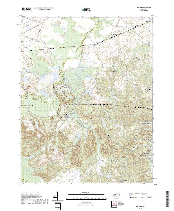 US Topo 7.5-minute map for Millport KY